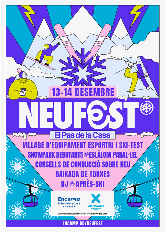 NeuFest 2025 Pas de la Casa - Festival ski-test gratuit Andorre